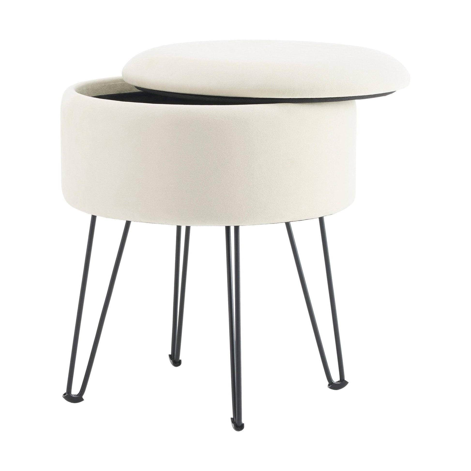 Brighton Hairpin Stool - Ecru - DUSK