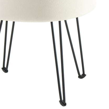 Brighton Hairpin Stool - Ecru - DUSK