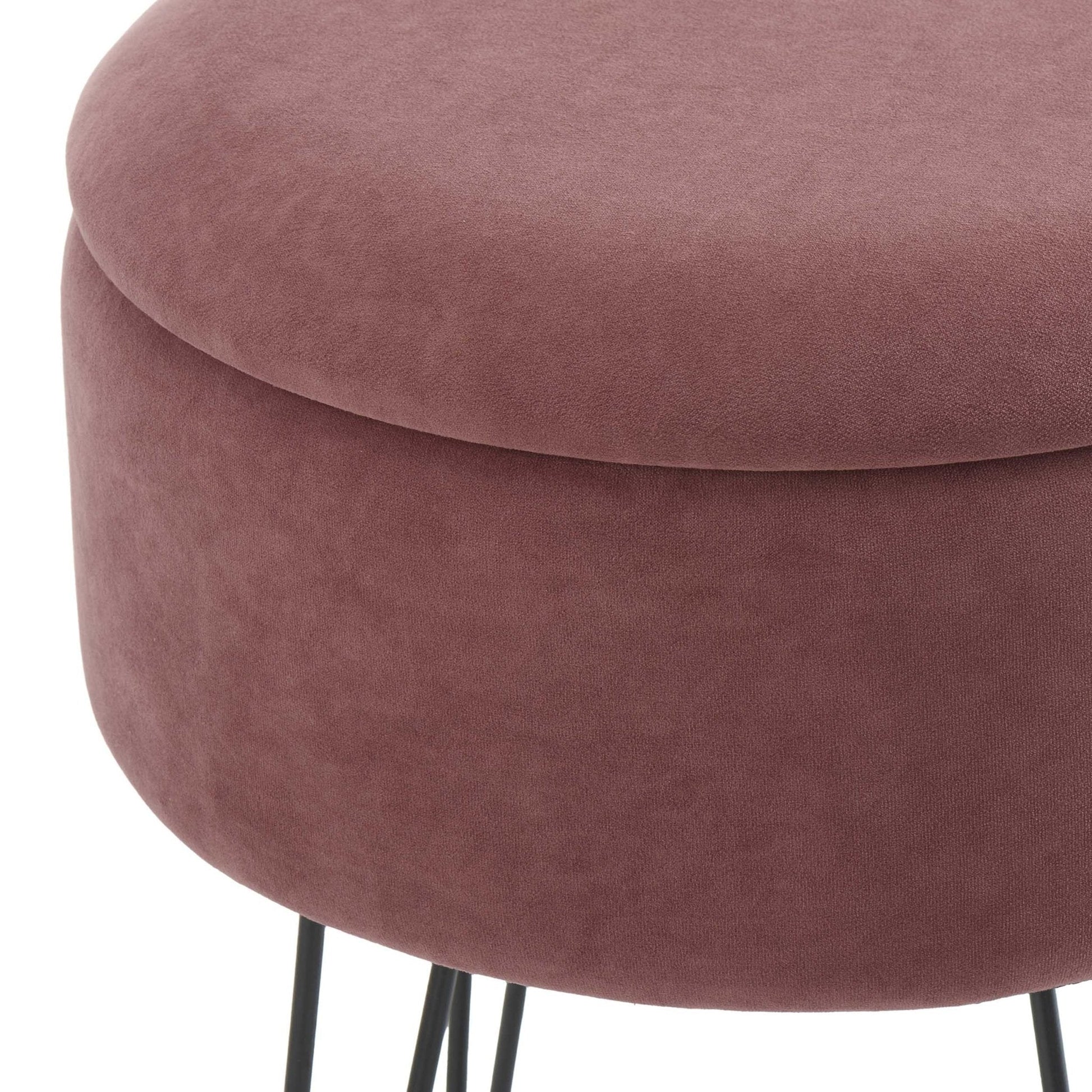 Brighton Hairpin Stool - Pink - DUSK