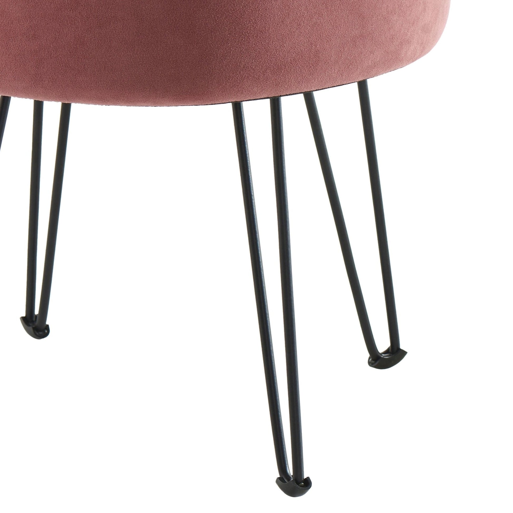 Brighton Hairpin Stool - Pink - DUSK