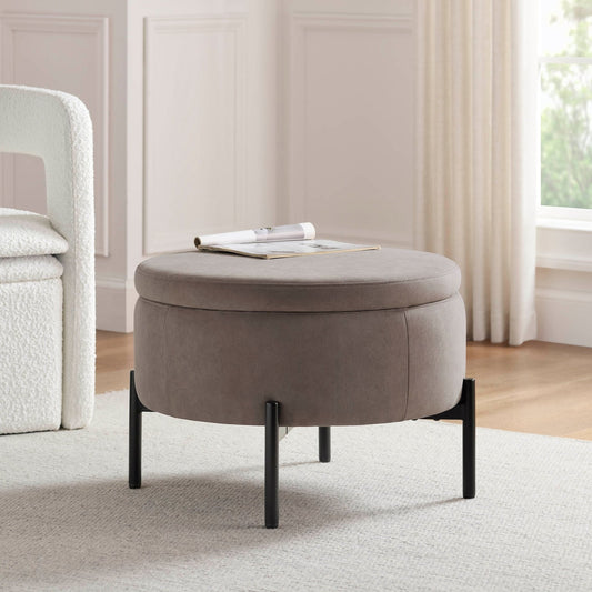 Bristol Pouffe - Taupe - DUSK