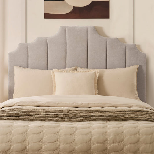 Bronte Ottoman Storage Bed - Chenille Light Grey - DUSK