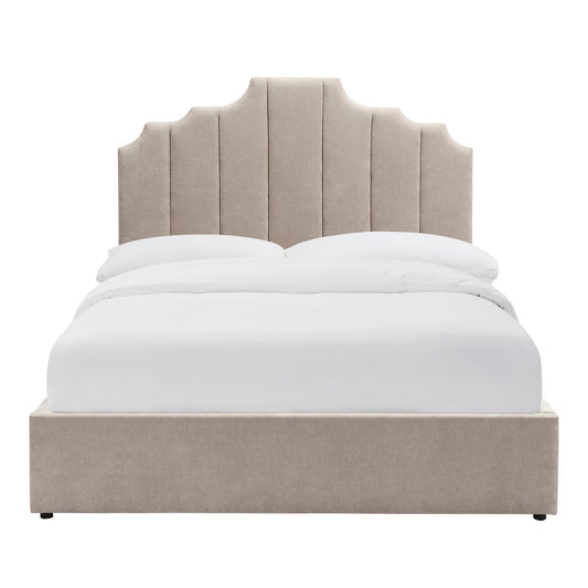 Bronte Ottoman Storage Bed - Chenille Light Grey - DUSK