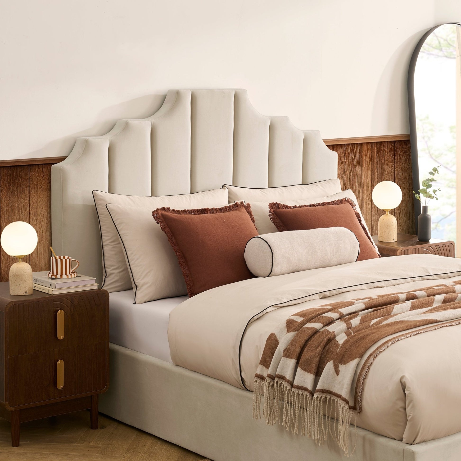 Bronte Ottoman Storage Bed - Ecru - DUSK