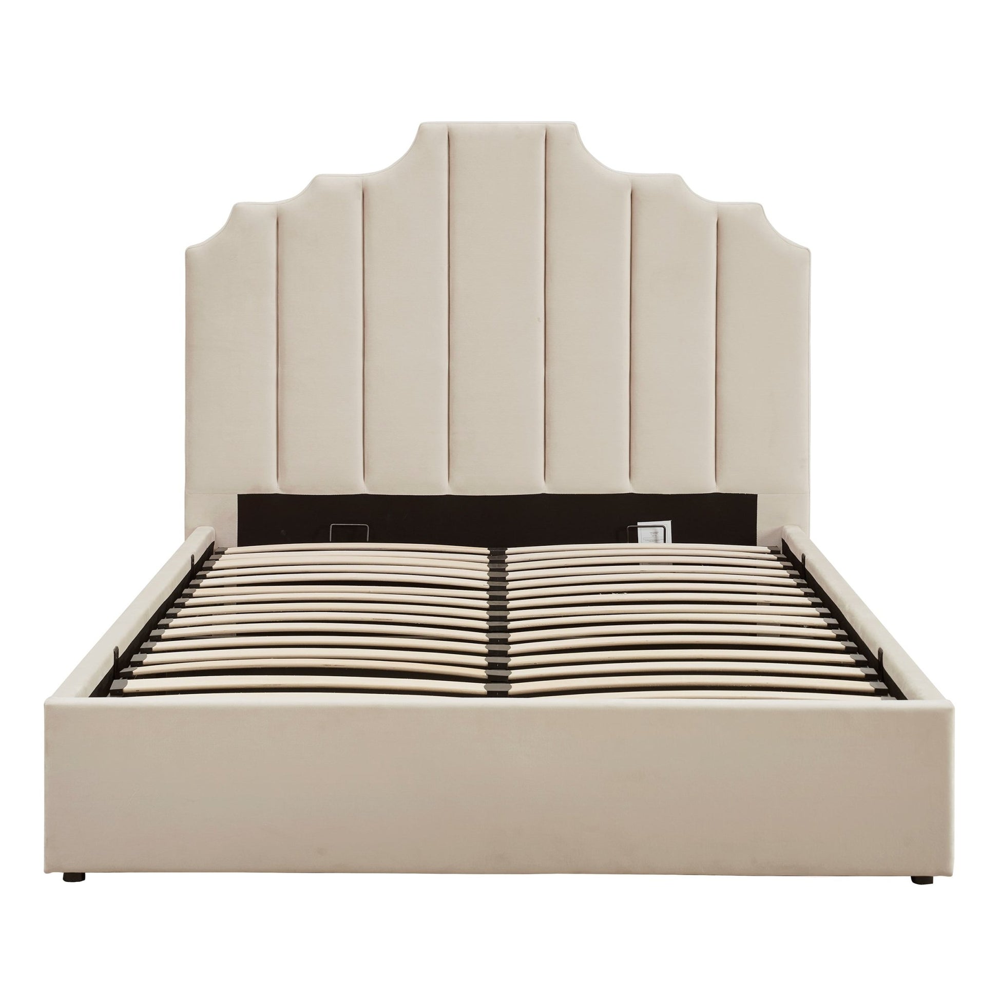 Bronte Ottoman Storage Bed - Ecru - DUSK