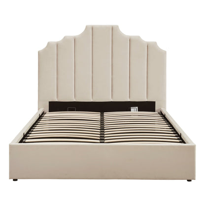 Bronte Ottoman Storage Bed - Ecru - DUSK