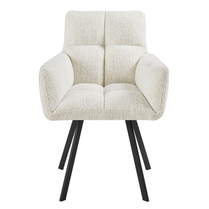 Brooke Dining Chair - Boucle Ivory - DUSK
