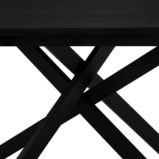 Brooke Oval Extendable 4 - 8 Seater Dining Table - Black - DUSK