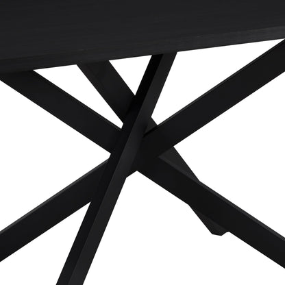 Brooke Rectangle 4 - 6 Seater Dining Table - Black - DUSK