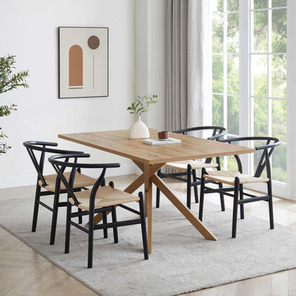 Brooke Rectangle 4 - 6 Seater Dining Table - Wood - DUSK