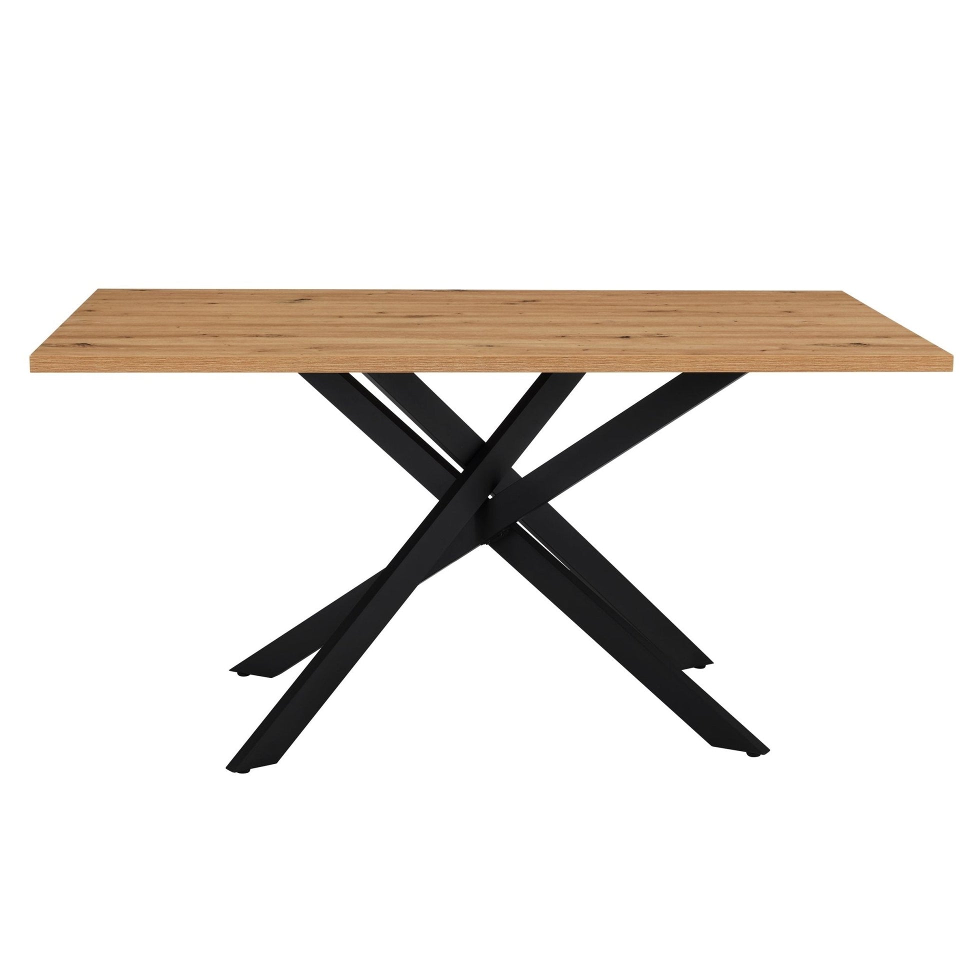 Brooke Rectangle 4 - 6 Seater Dining Table - Wood/Black - DUSK