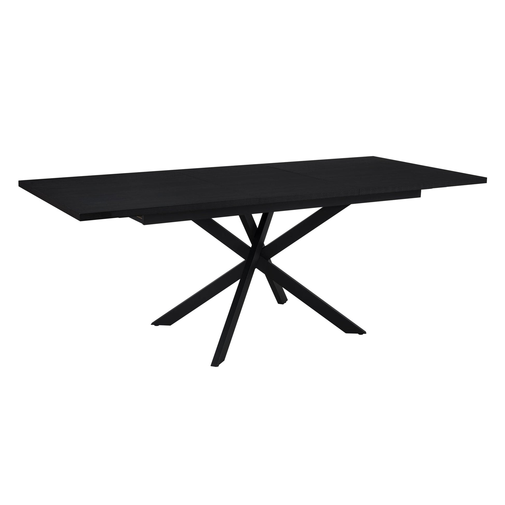 Brooke Rectangle Extendable 6 - 10 Seater Dining Table - Black - DUSK