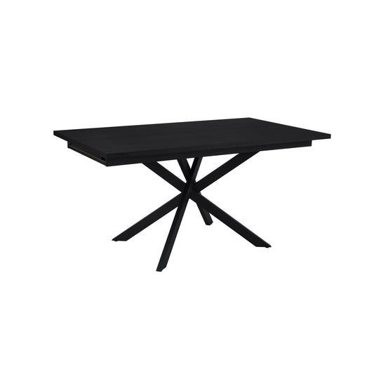 Brooke Rectangle Extendable 6 - 10 Seater Dining Table - Black - DUSK