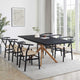 Brooke Rectangle Extendable 6 - 10 Seater Dining Table - Black/Wood - DUSK