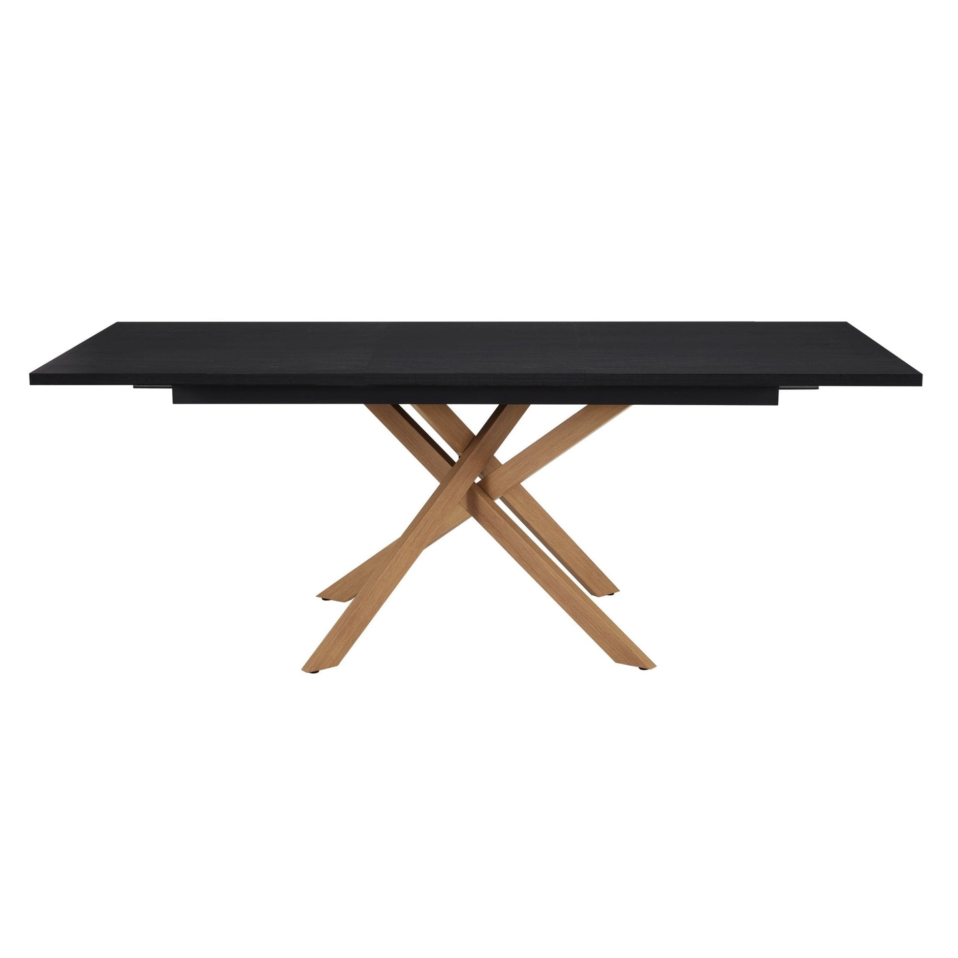 Brooke Rectangle Extendable 6 - 10 Seater Dining Table - Black/Wood - DUSK