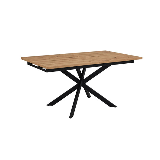 Brooke Rectangle Extendable 6 - 10 Seater Dining Table - Wood/Black - DUSK