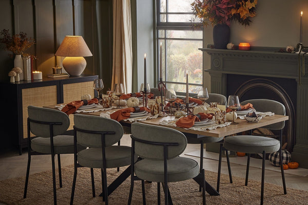 Brooke Rectangle Extendable 6 - 10 Seater Dining Table - Wood/Black - DUSK