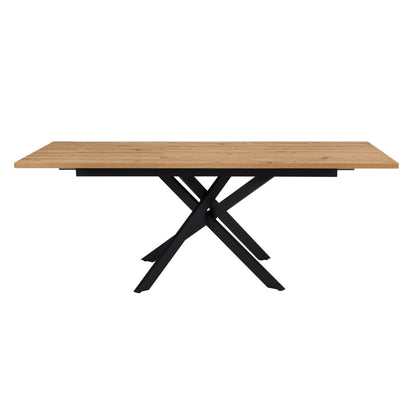 Brooke Rectangle Extendable 6-8 Seater Dining Table - Wood/Black - DUSK