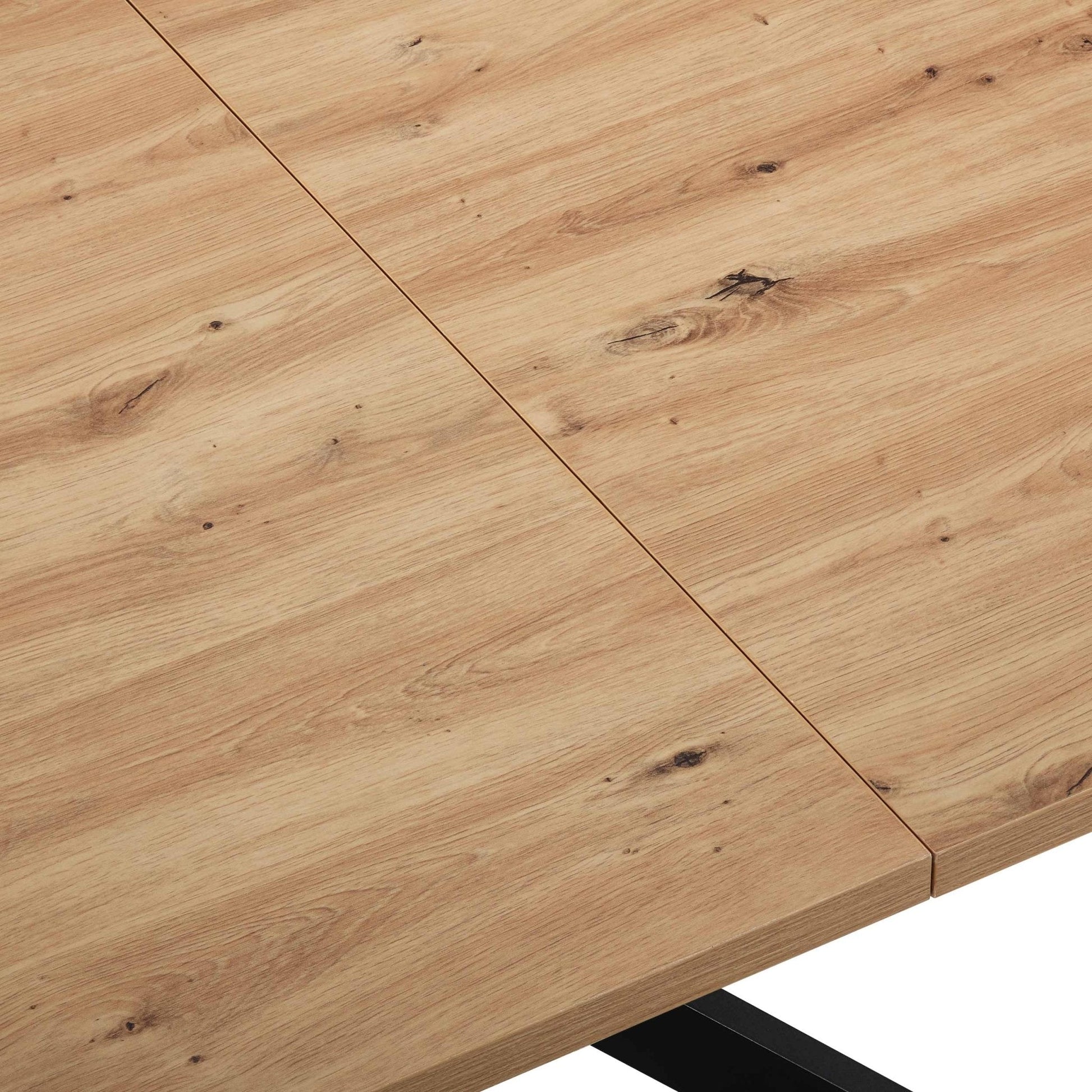Brooke Rectangle Extendable 6-8 Seater Dining Table - Wood/Black - DUSK