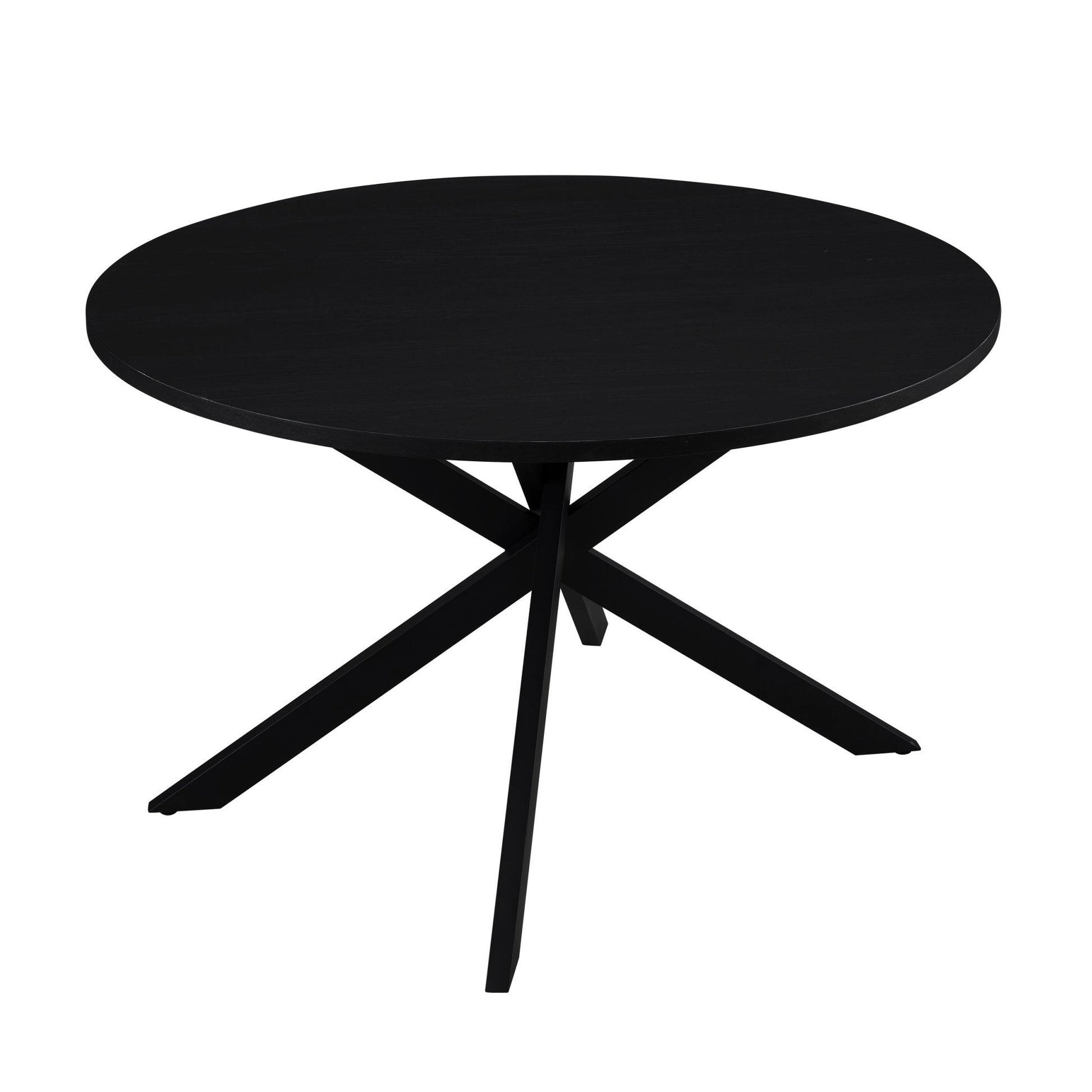 Brooke Round 4 - 6 Seater Dining Table - Black - DUSK