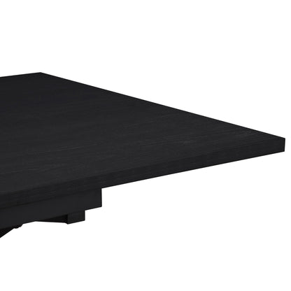 Brooke Square Extendable 4 - 8 Seater Dining Table - Black - DUSK