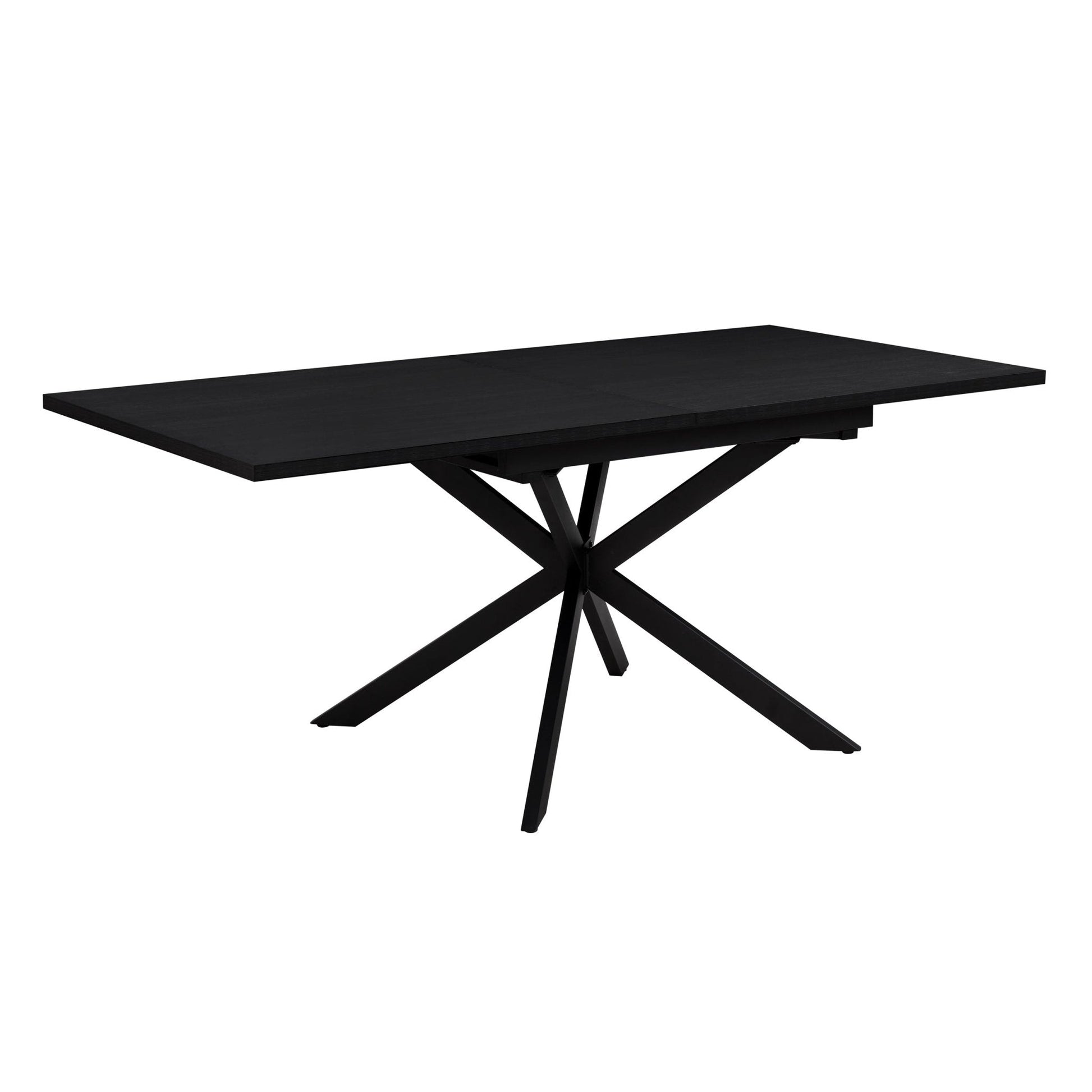 Brooke Square Extendable 4 - 8 Seater Dining Table - Black - DUSK