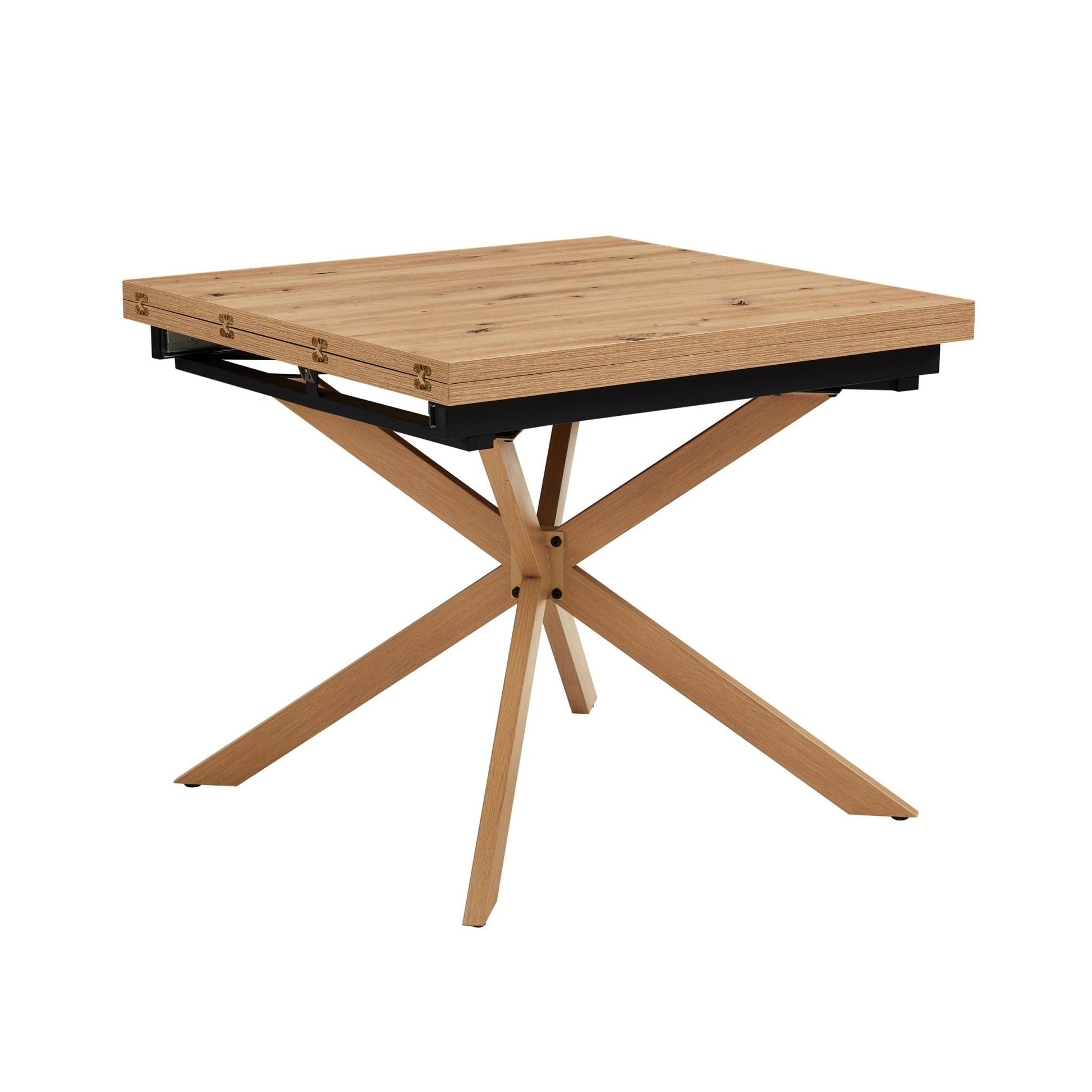 Brooke Square Extendable 4 - 8 Seater Dining Table - Wood - DUSK