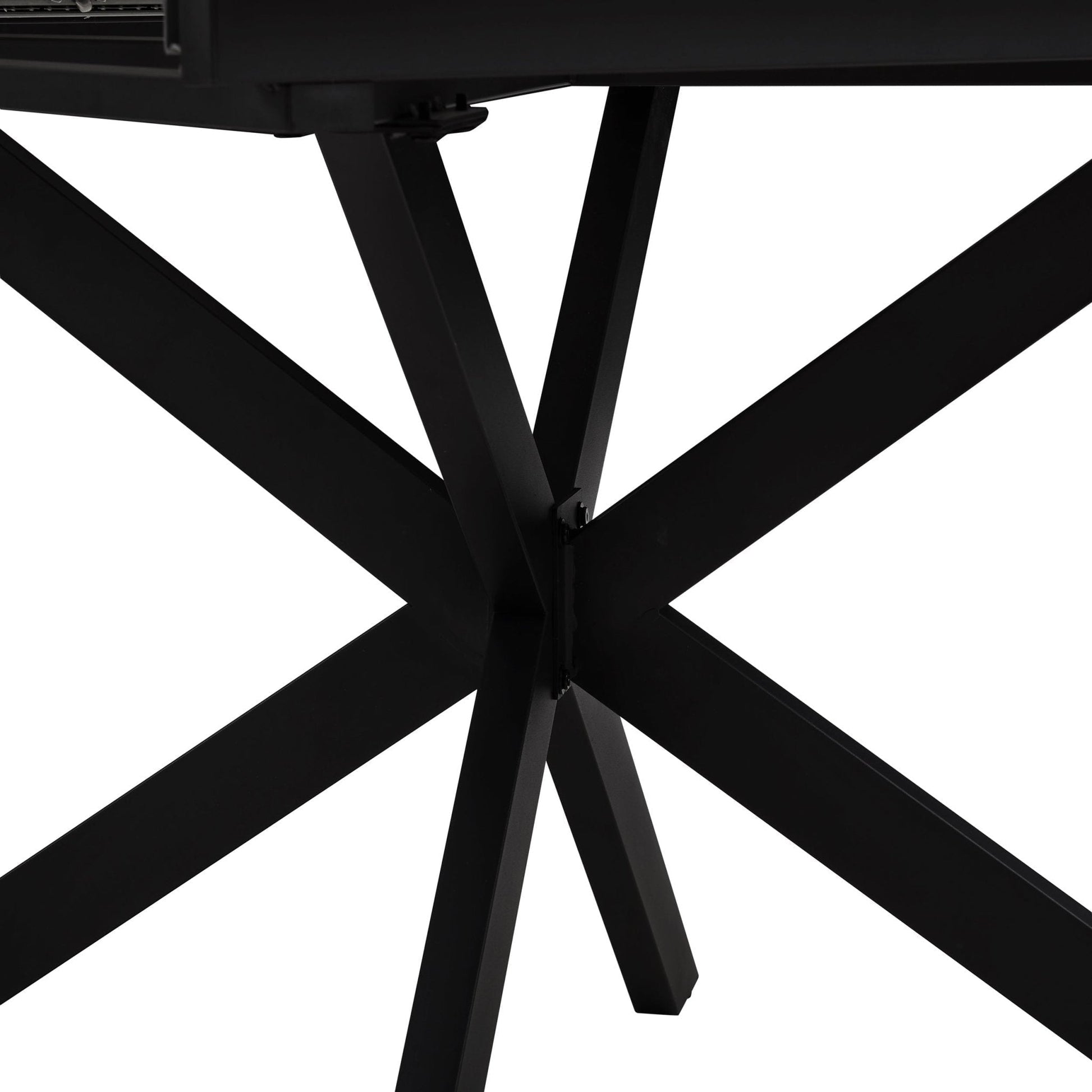 Brooke Square Extendable 4-8 Seater Dining Table - Wood/Black - DUSK