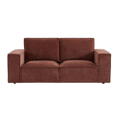 Brooklyn 2 Seater Sofa - Chenille Dark Rust - DUSK