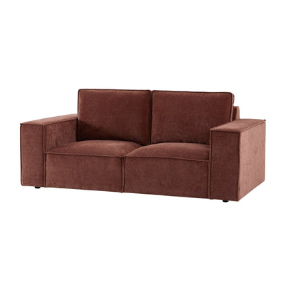 Brooklyn 2 Seater Sofa - Chenille Dark Rust - DUSK