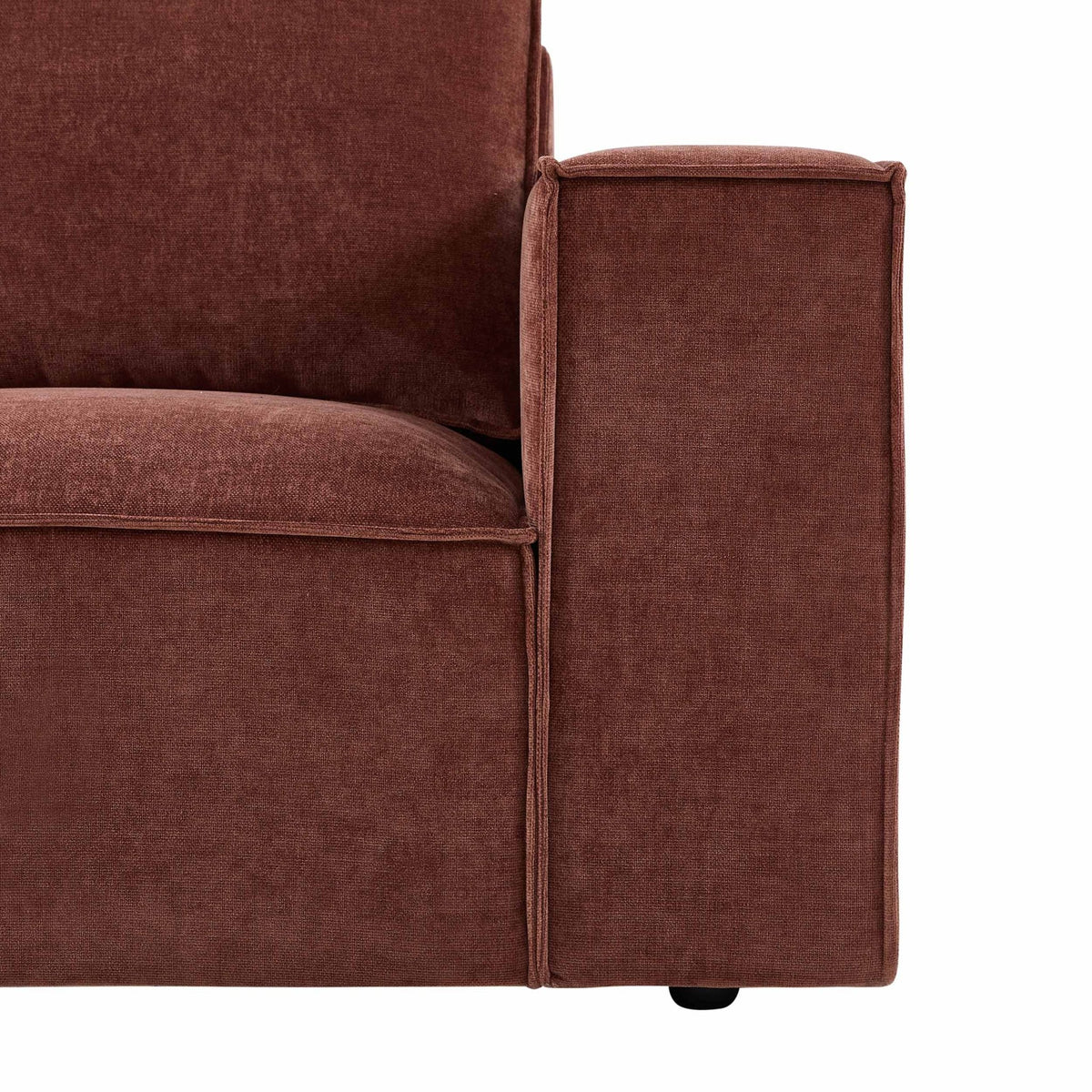 Brooklyn 2 Seater Sofa - Chenille Dark Rust - DUSK