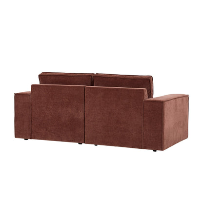 Brooklyn 2 Seater Sofa - Chenille Dark Rust - DUSK