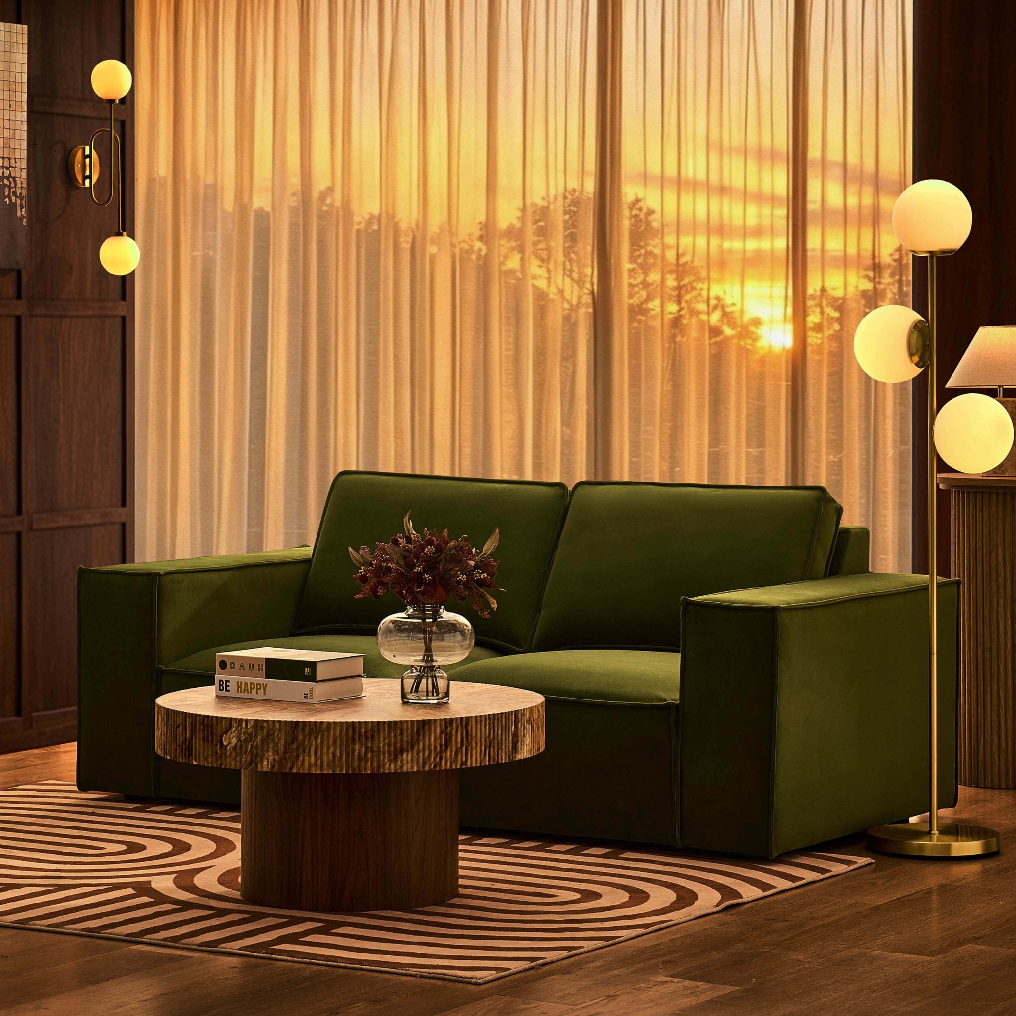 Brooklyn 2 Seater Sofa - Muted Moss - DUSK