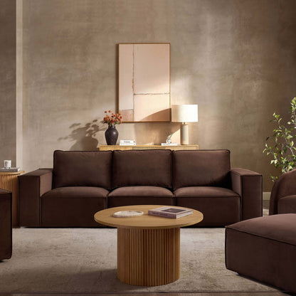 Brooklyn 3 Seater Sofa - Cappuccino - DUSK
