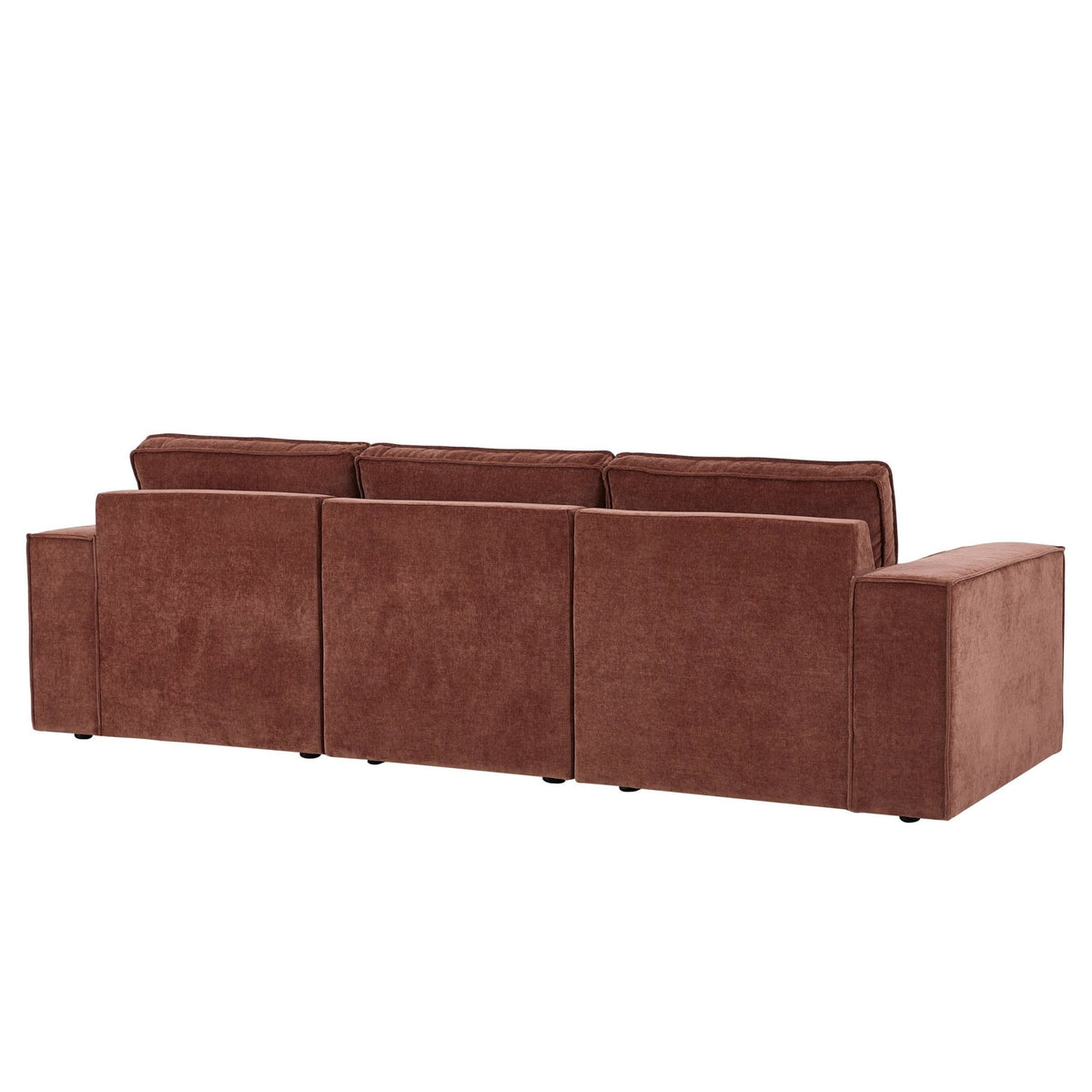 Brooklyn 3 Seater Sofa - Chenille Dark Rust - DUSK