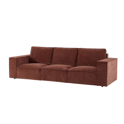 Brooklyn 3 Seater Sofa - Chenille Dark Rust - DUSK