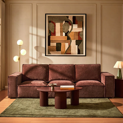 Brooklyn 3 Seater Sofa - Chenille Dark Rust - DUSK