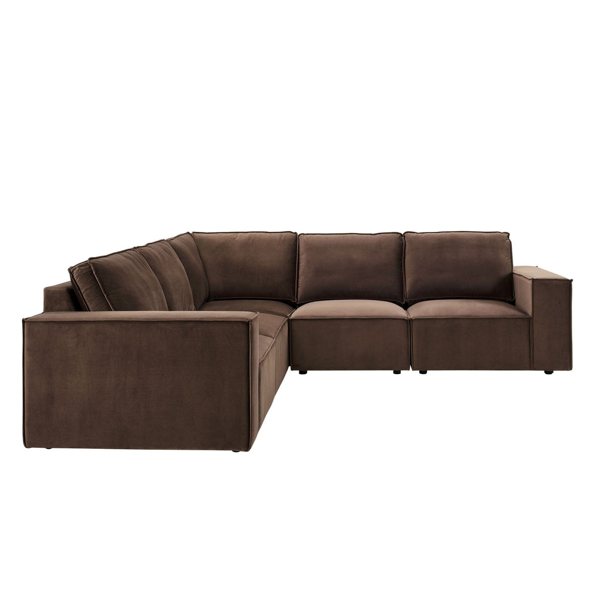 Brooklyn Large Left Hand Corner Sofa - Cappuccino - DUSK