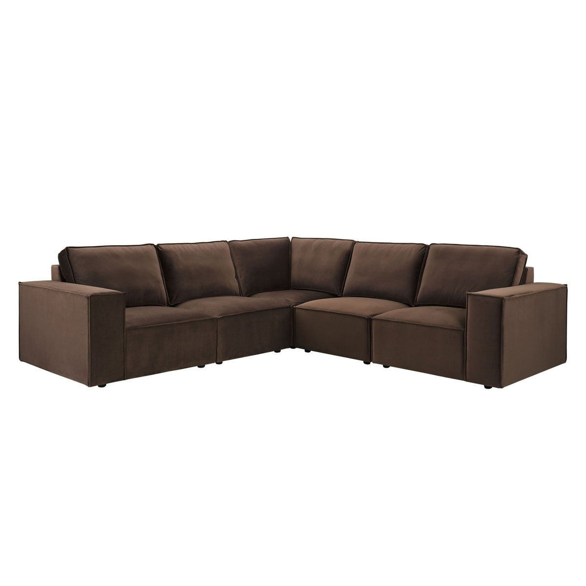 Brooklyn Large Left Hand Corner Sofa - Cappuccino - DUSK