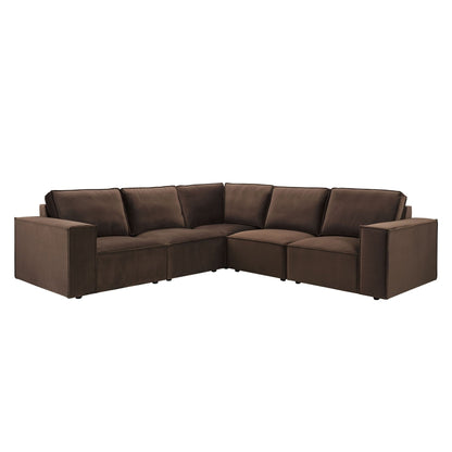 Brooklyn Large Left Hand Corner Sofa - Cappuccino - DUSK