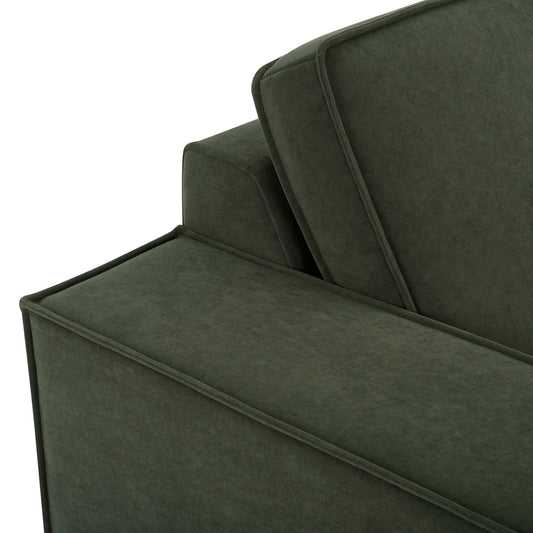 Brooklyn Large Left Hand Corner Sofa - Dark Olive - DUSK