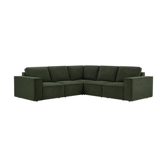 Brooklyn Large Left Hand Corner Sofa - Dark Olive - DUSK