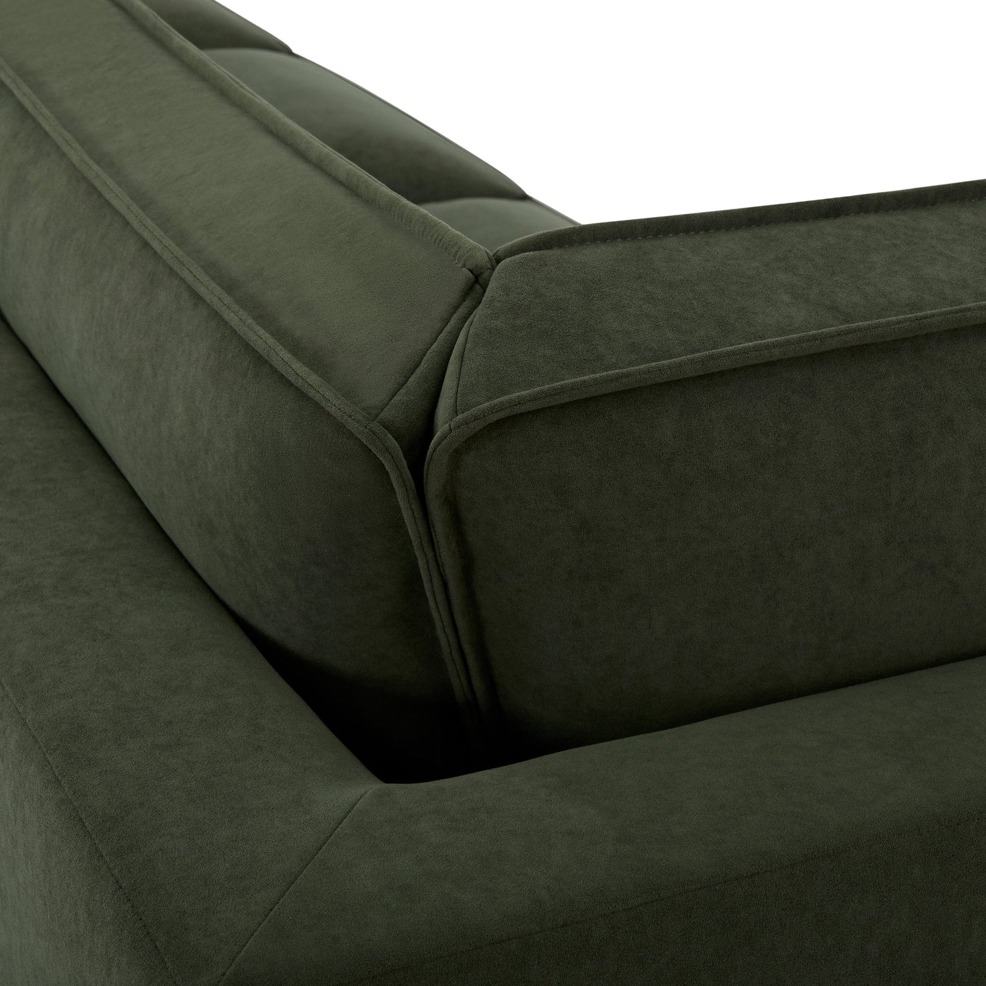 Brooklyn Large Left Hand Corner Sofa - Dark Olive - DUSK