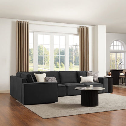 Brooklyn Large Left Hand Corner Sofa - Ink - DUSK