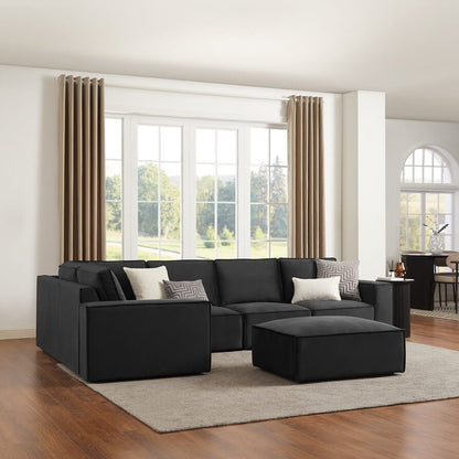 Brooklyn Large Left Hand Corner Sofa - Ink - DUSK