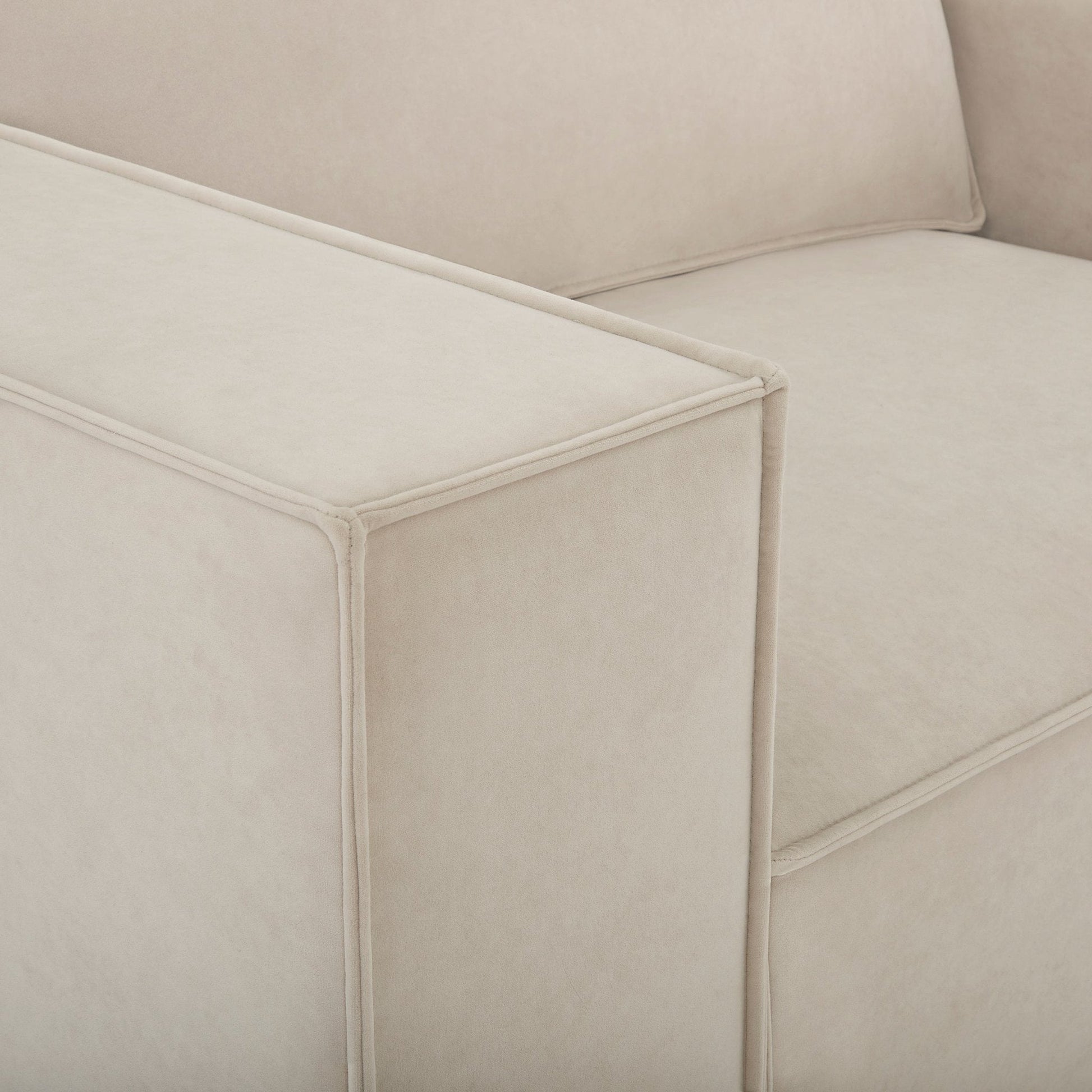 Brooklyn Large Left Hand Corner Sofa - Stone - DUSK