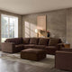 Brooklyn Large Left Hand L - Shape Sofa - Cappuccino - DUSK