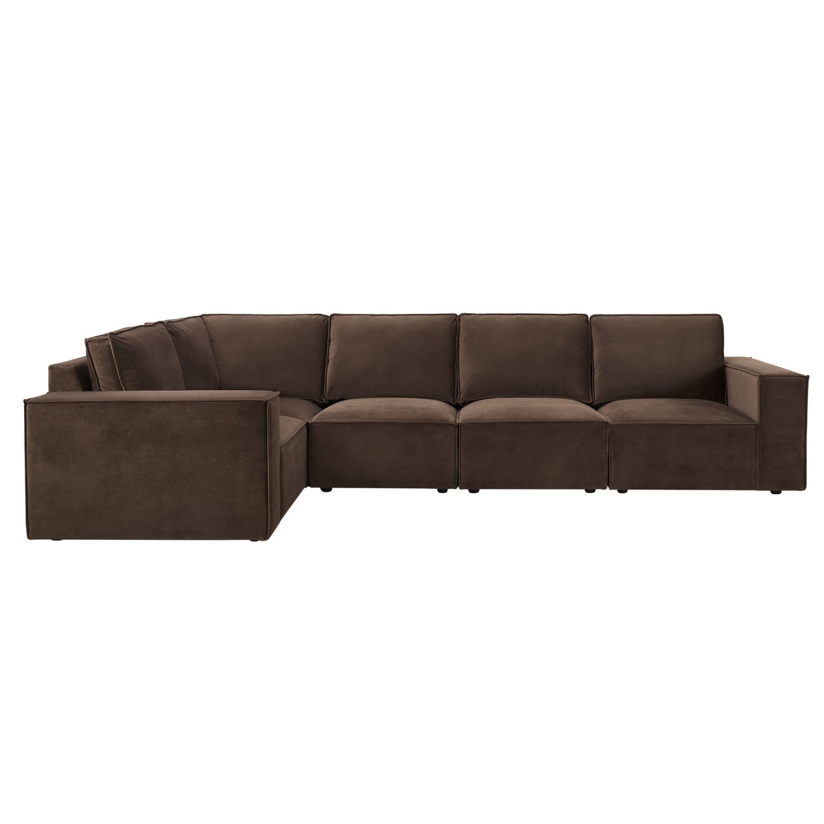 Brooklyn Large Left Hand L - Shape Sofa - Cappuccino - DUSK
