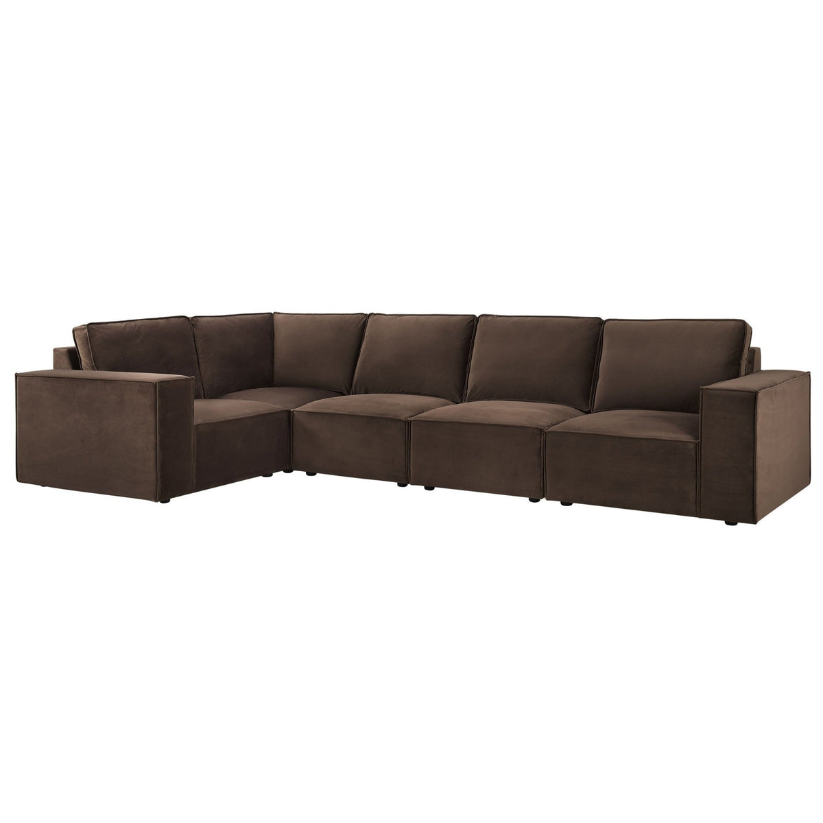 Brooklyn Large Left Hand L - Shape Sofa - Cappuccino - DUSK