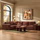 Brooklyn Large Left Hand L-Shape Sofa - Chenille Dark Rust - DUSK